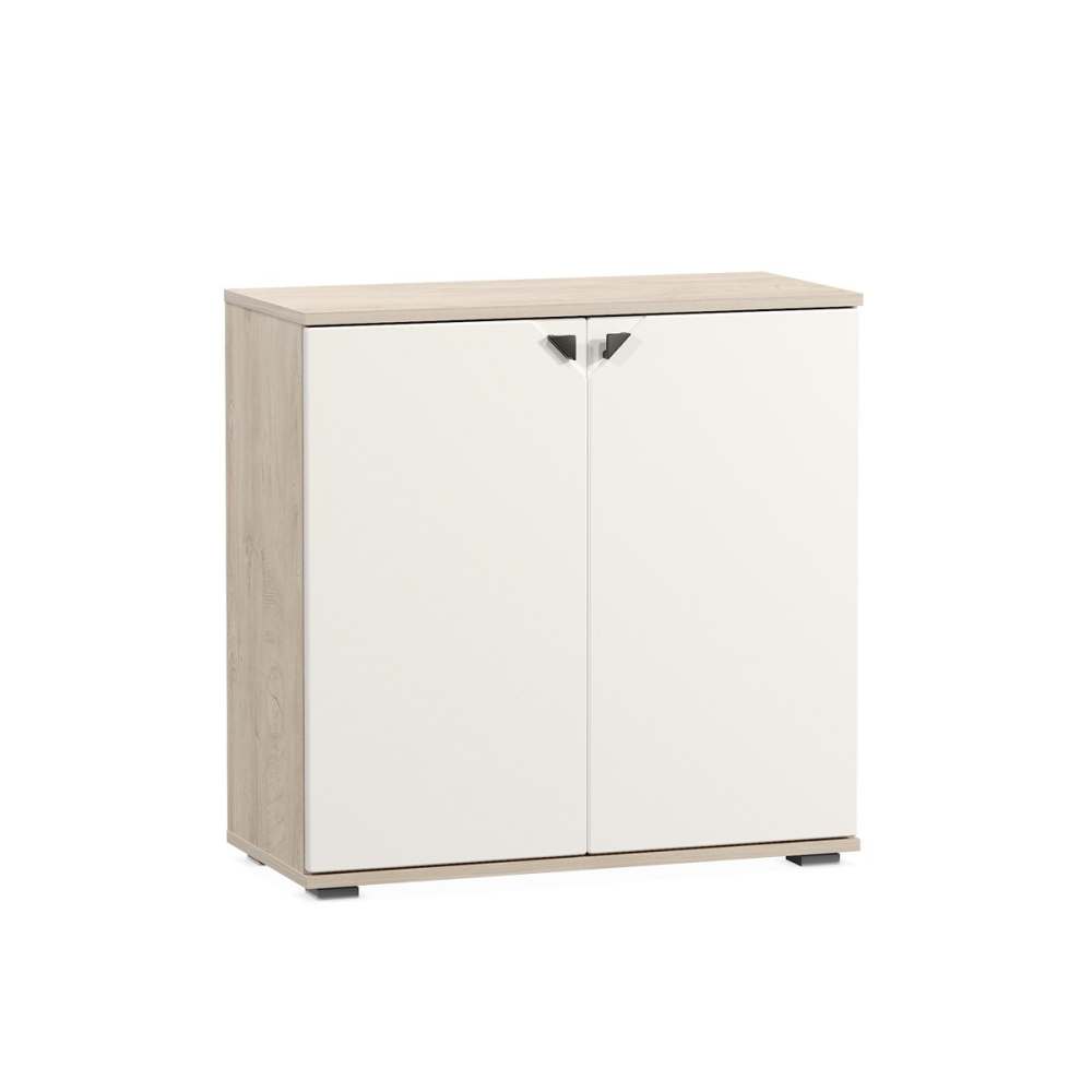 Комод 13.115 Н «Бостон» Дуб Эндгрейн/Милк Рикамо софт