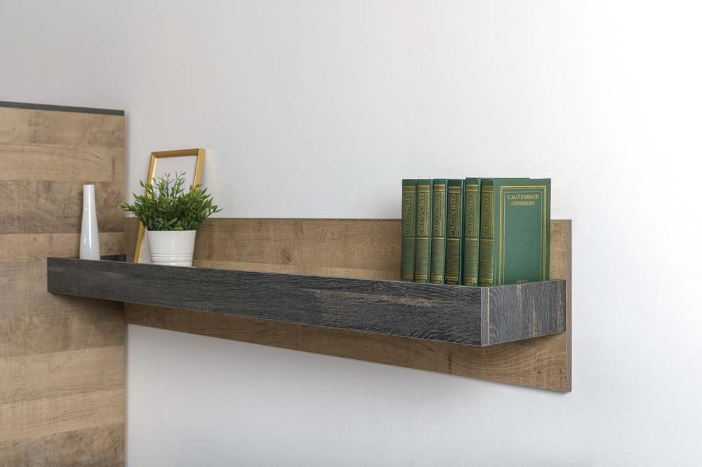 Полка 15.60 «Трувор» Дуб Гранж Песочный/Кромка Интра