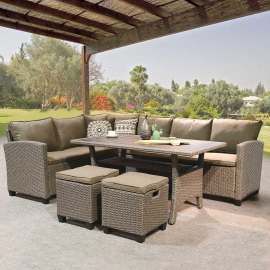 Обеденный комплект мебели с диваном «AFM» 307B Beige