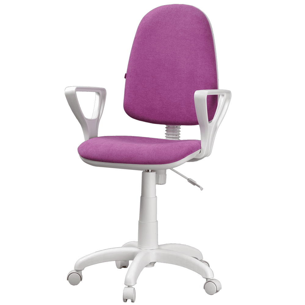 Детское компьютерное кресло «Престиж +» Белый/Фуксия