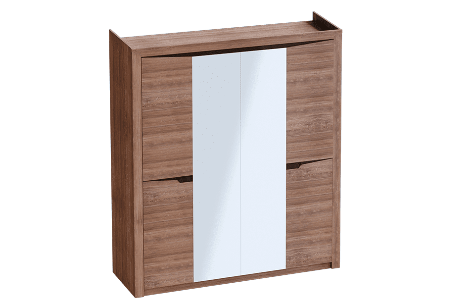 Шкаф 4 дв. «Соренто» дуб стирлинг