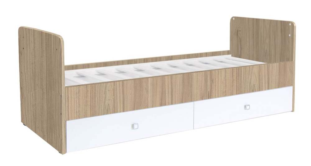 Кровать детская «Фея» 1100 вяз-белый