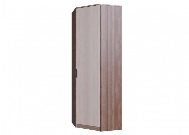 Шкаф угловой «Город» Ясень Шимо тёмный/Ясень шимо светлый