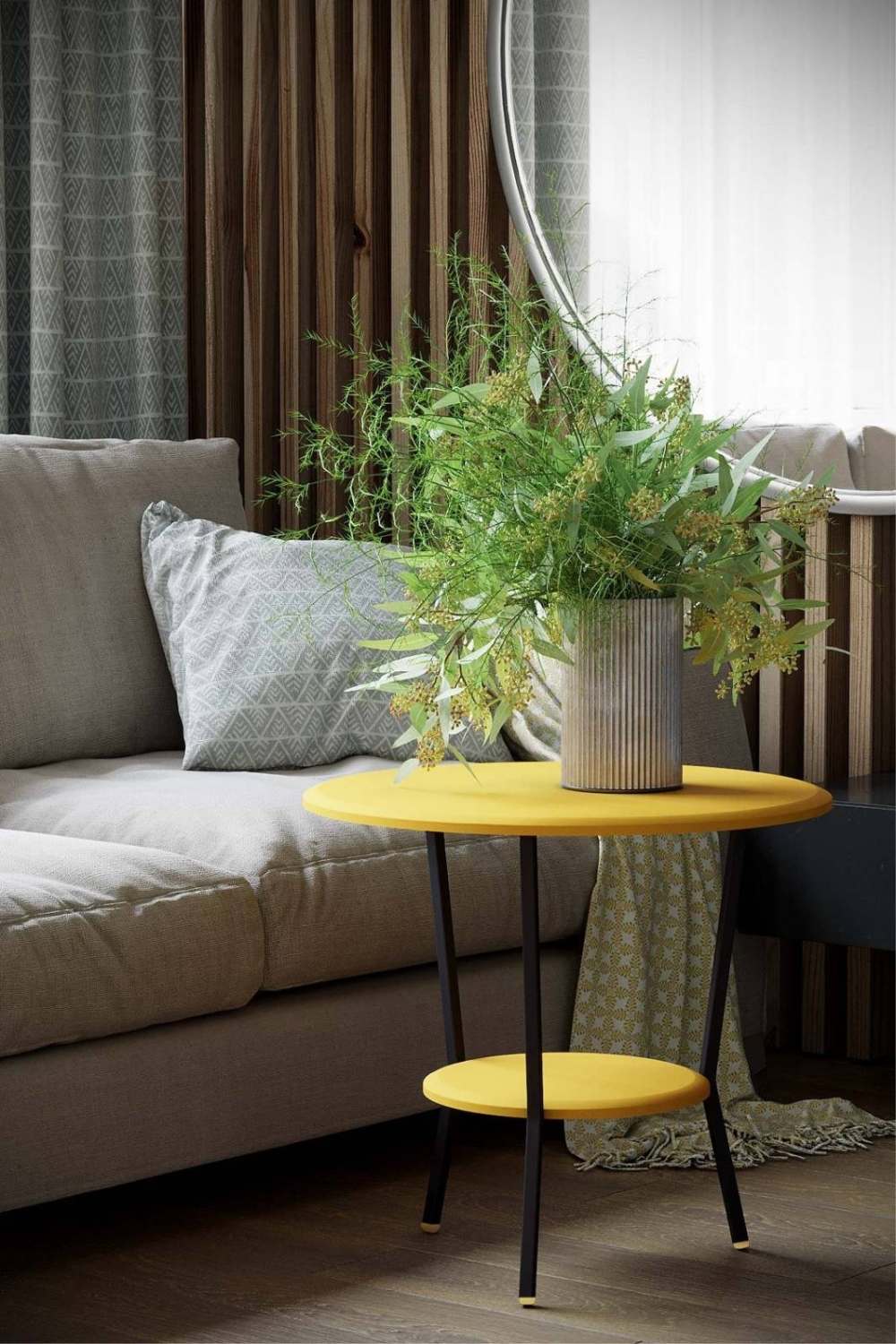 Стол журнальный «Шот» желтый