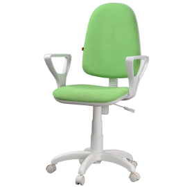 Детское компьютерное кресло «Престиж +» Белый/Зеленый
