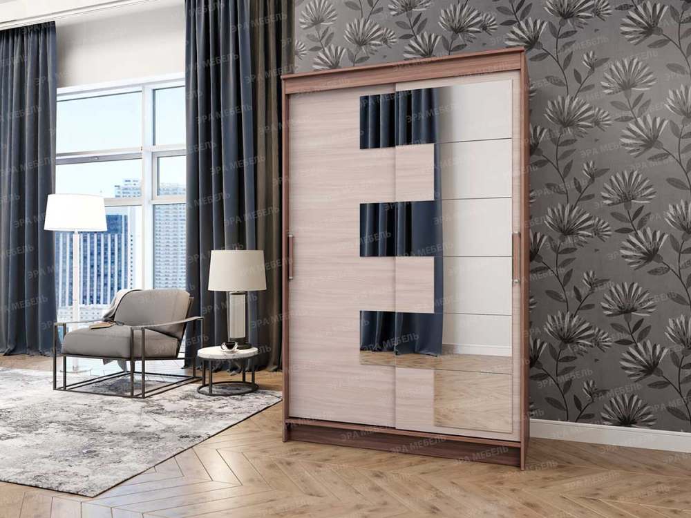 Шкаф-купе «Элегант 3» Ясень Шимо