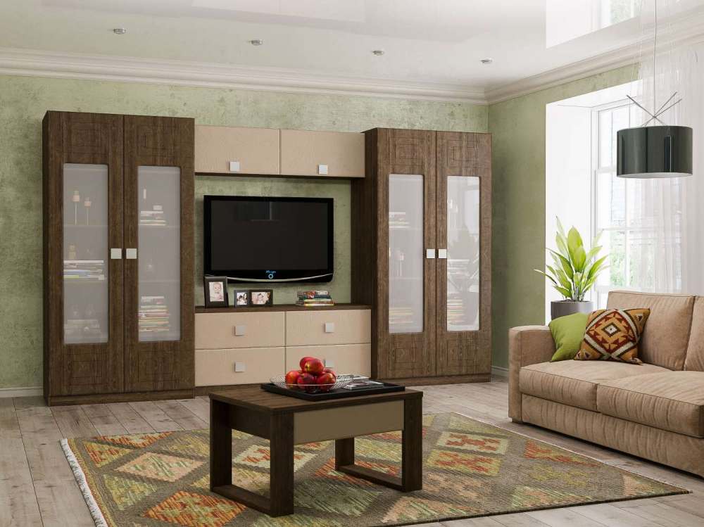 Комплект мебели для гостиной Анастасия 003 гикори джексон/маргари стоун