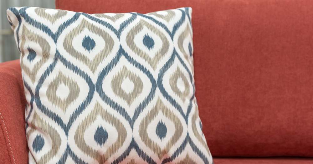 Диван в скандинавском стиле «Дамаск» ТД 210 Лаунж 27 коралловый