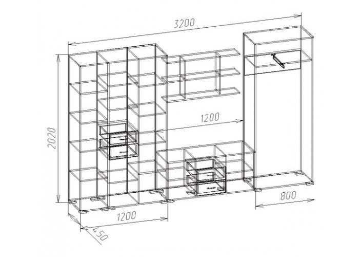 Схема гостиная