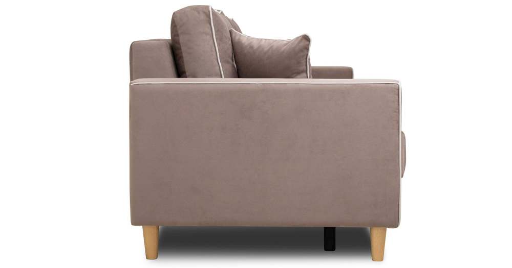 Диван-кровать «Айрин» ТД 321 Велутто 22 латте/мазератти 02 сливочный