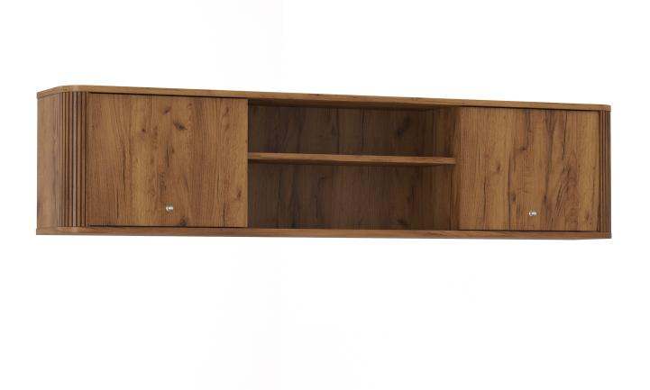 Полка навесная с зеркалом 43.18 «Стефани» Таксония/Таксония патина