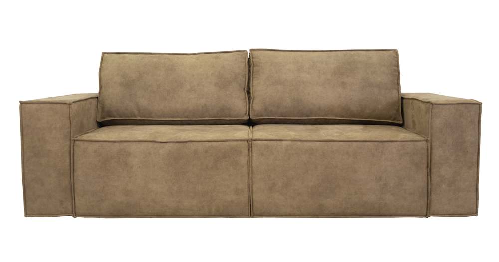 Диван-кровать «Пола» иск.замша ТД 206 Торнадо мокко (ореховый)