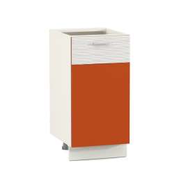 Стол 400 «Жанна» морковный металлик