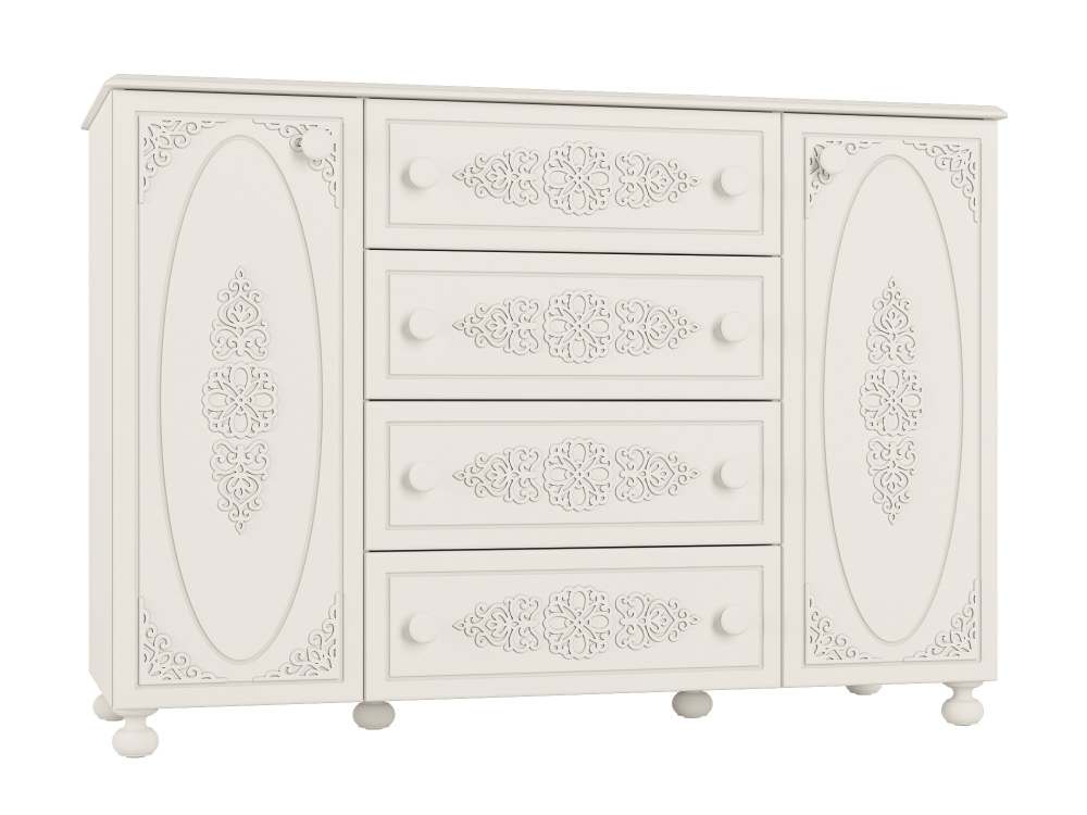 Тумба комбинированная АС-19 Белое дерево, 840х1200х480 мм