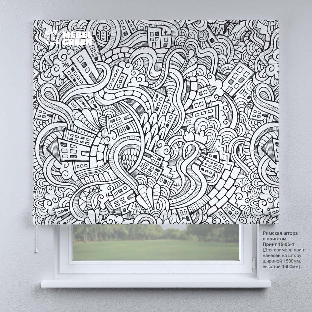 Римская штора для проёма с фотопечатью «15-05-4»