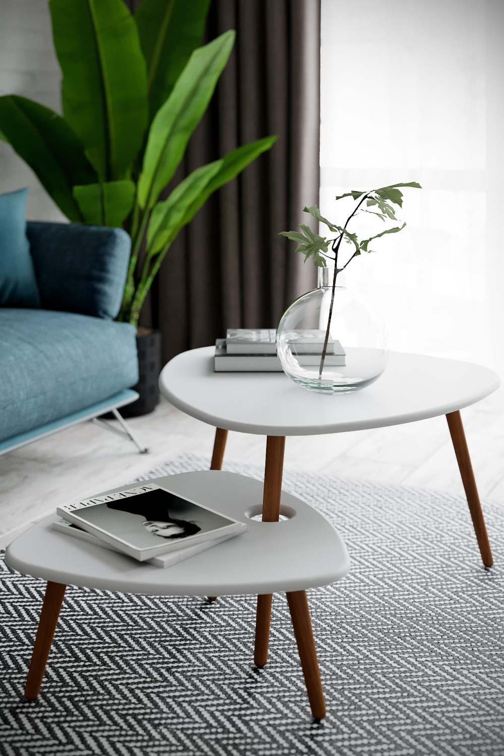 Столик журнальный «Стилгрей» белый