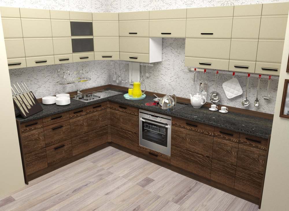 Модульная кухня «Канзас» Капучино софт