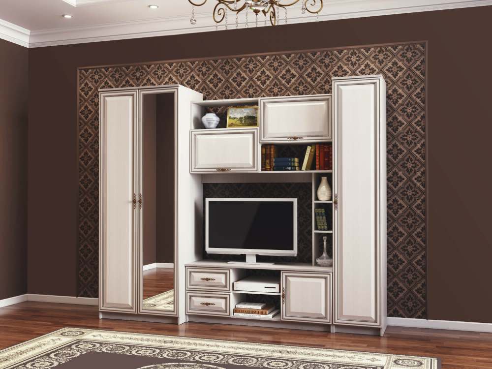 Стенка «Габриэлла» 06.99 Вудлайн кремовый