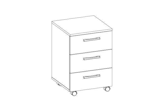 Тумба «Оскар» 3S, 40х58,3х40,3 см