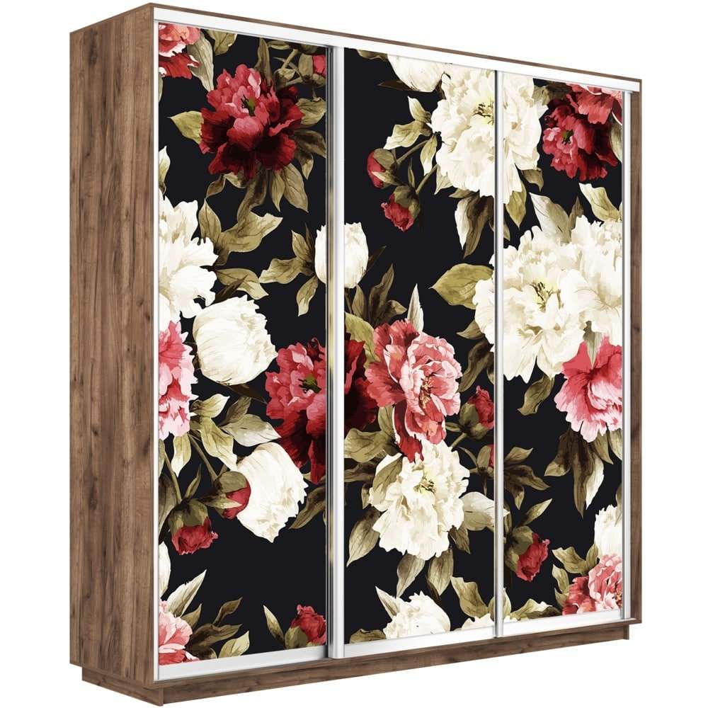 Шкаф-купе «Экспресс Трио» 2200 Фото 1020 крафт табачный