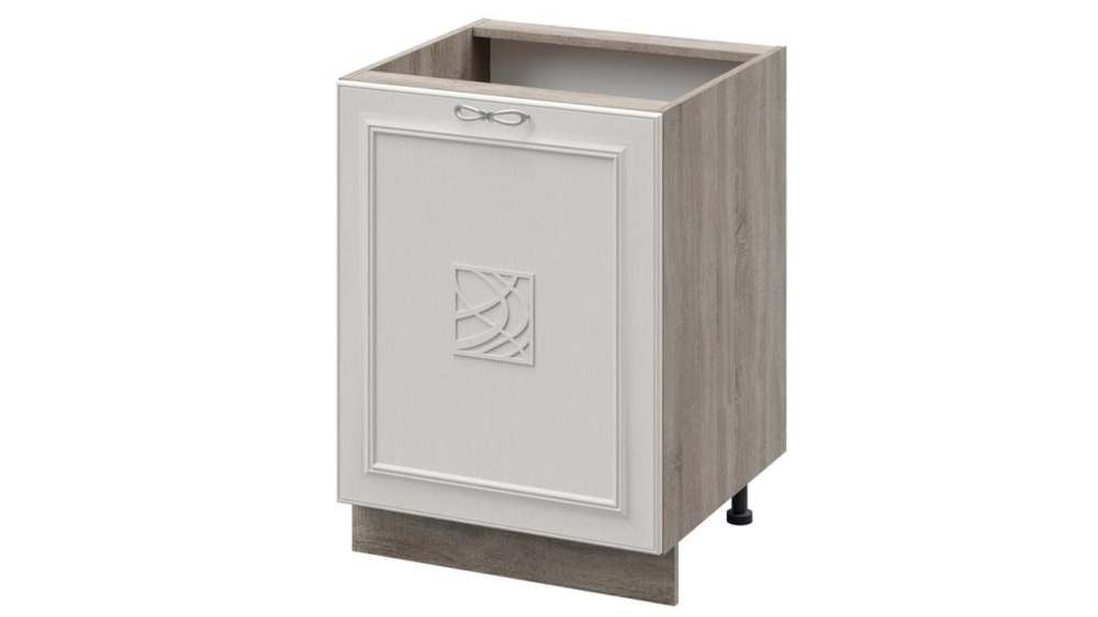 Шкаф напольный с декором «Сабрина» Н_72-60_1ДР(Д) Кашемир