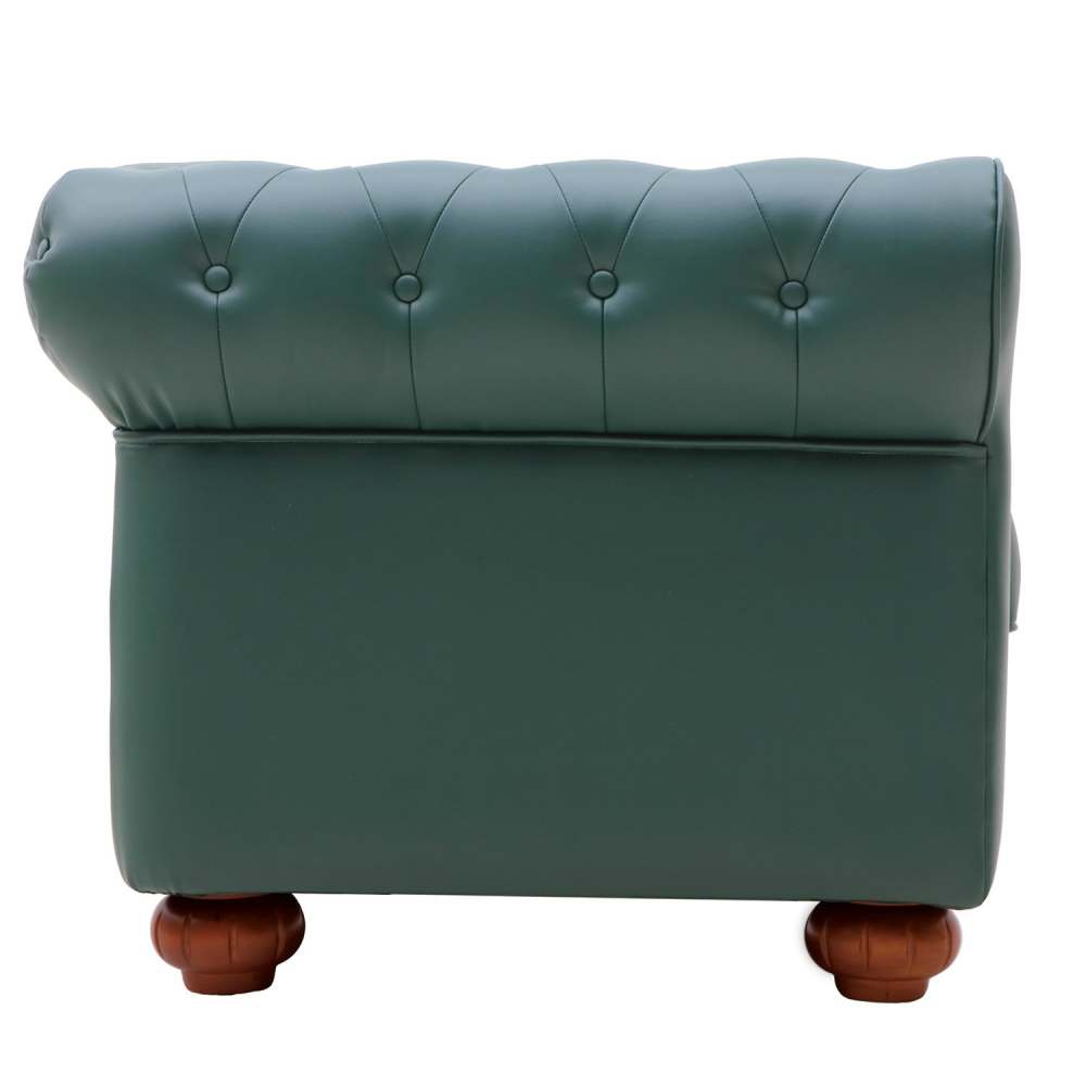 Диван «CR-2» Кожа зеленая