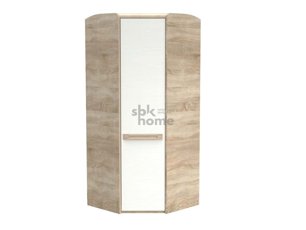 Шкаф «Чемпион» Дуб бардолино/вудлайн кремовый, размер: 870х870х2050 мм