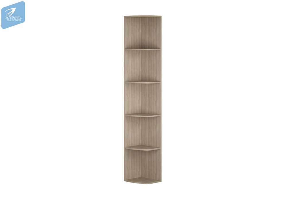 Торцевой стеллаж ШК-020 «Палермо-3» Ясень шимо светлый