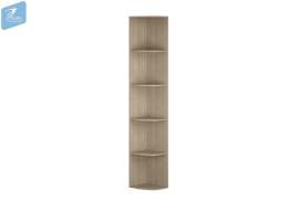 Торцевой стеллаж ШК-020 «Палермо-3» Ясень шимо светлый