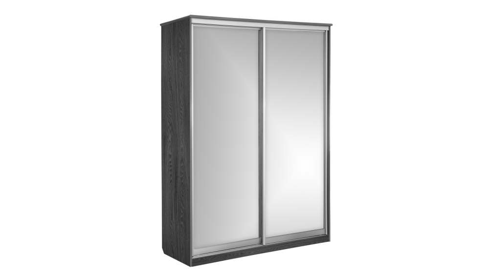 Шкаф-купе «Зеркало» Черный ясень