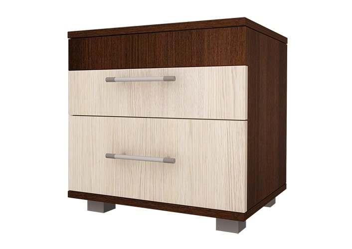 Тумба прикроватная «Анна-С8» венге/молочный. Размер: 45x 37x43 см