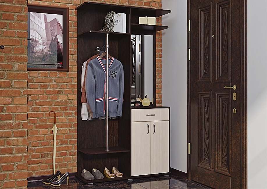 Прихожая «02» Венге/дуб молочный