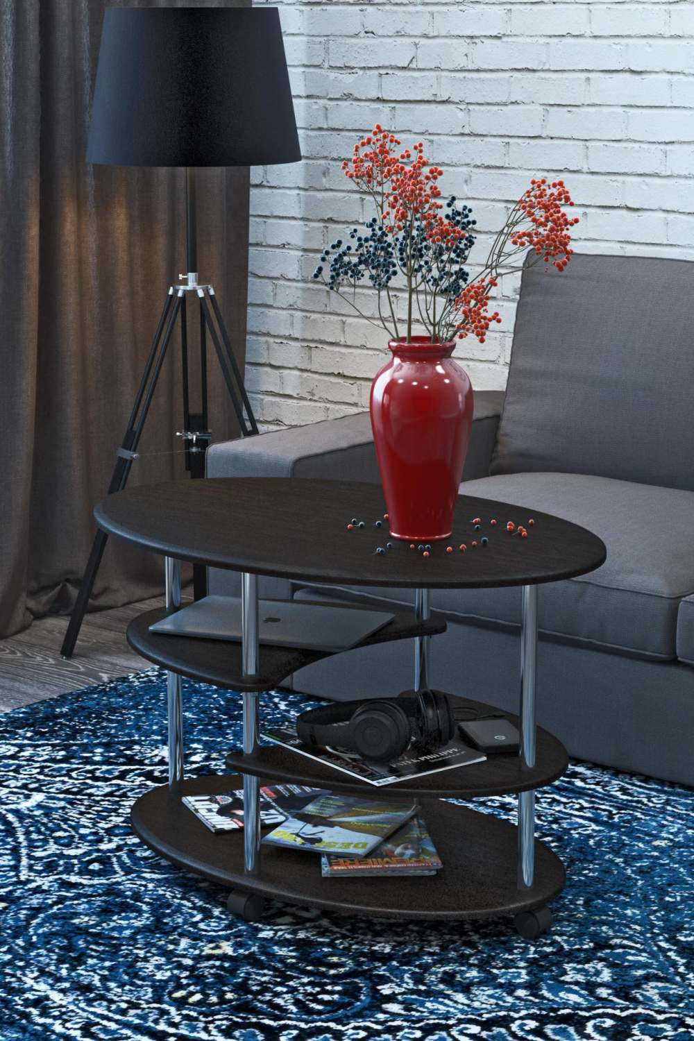 Стол журнальный «Эллипс» СЖ-01 Венге