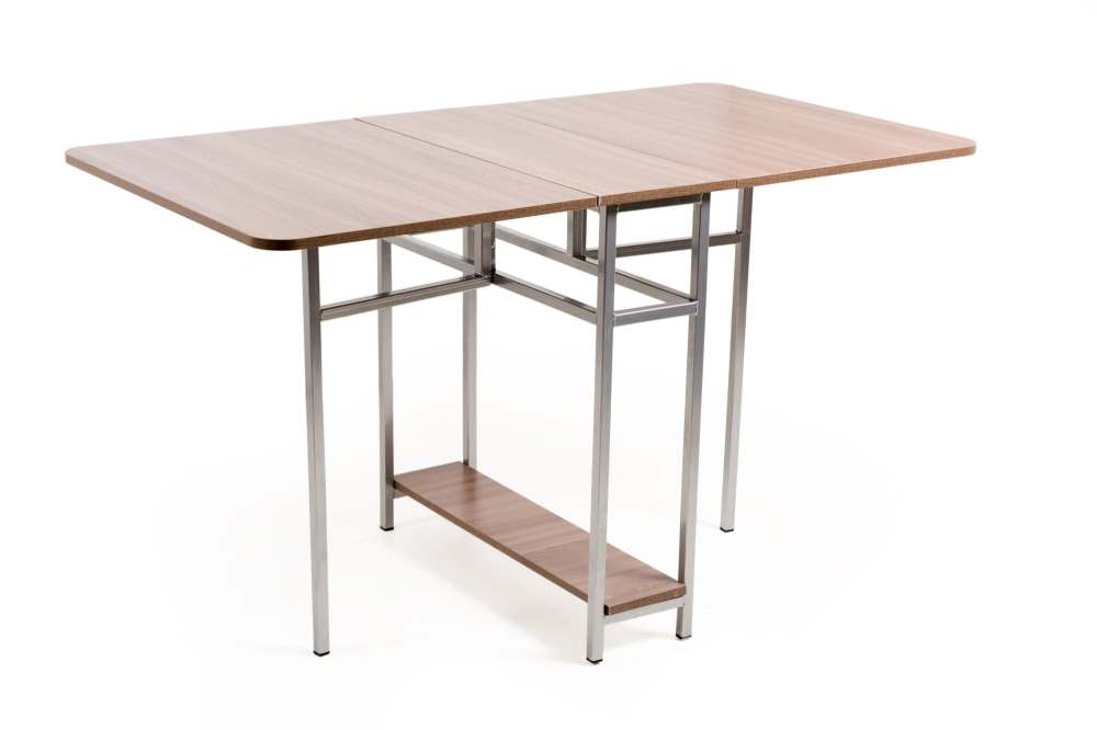 Стол-книжка 3 на металлокаркасе «Бител» Ясень шимо темный