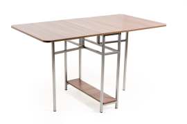 Стол-книжка 3 на металлокаркасе «Бител» Ясень шимо темный