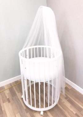 Балдахин «DreamTex на держатель для детской кроватки «Dreams» Белый