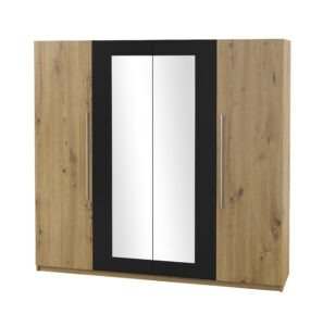 Шкаф «Vera» 4D 22RCDH typ 20 Дуб Artisan/Черный