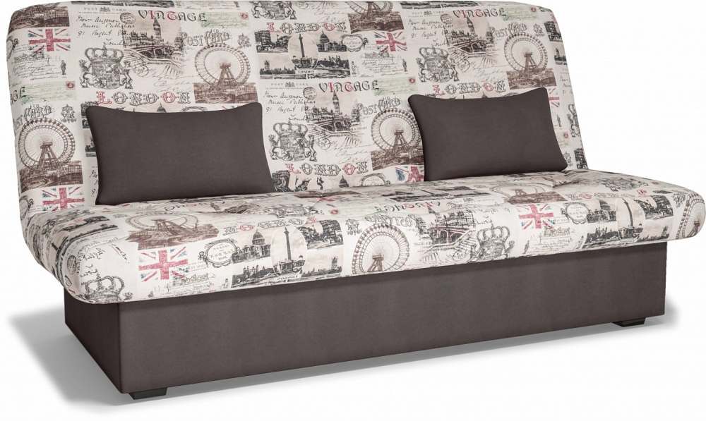 Прямой диван «Баккара» Велюр Фреш Челси 01/Newtone dark brown