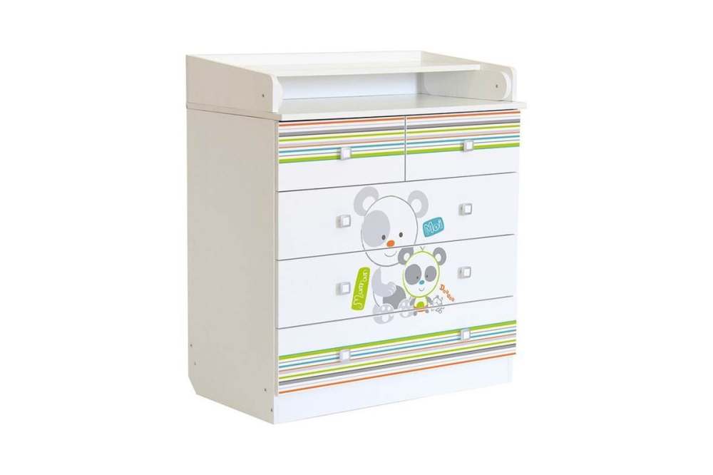 Комод «Фея» 1780, Панды, белый