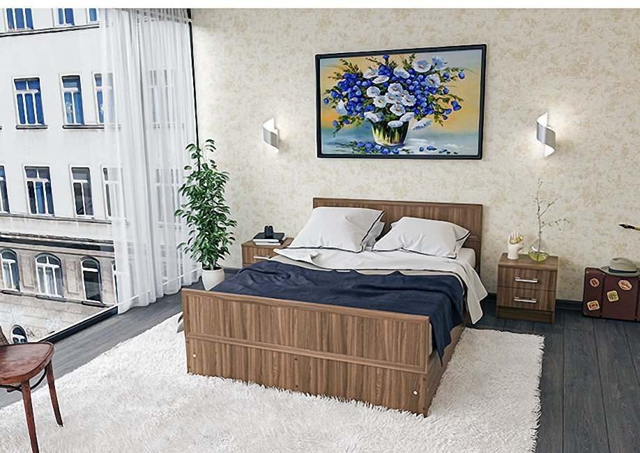 Кровать прямая «1600» 160 см