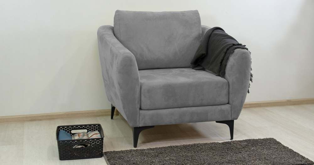 Посейдон грей серый (искусственная замша)