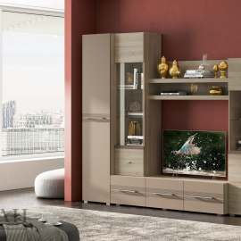 Гостиная «Панна-котта 11» Дуб сонома/кофе