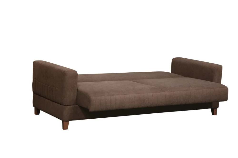 Диван «Магнат» Велюр кенди шоколад, спальное место 192х133 см