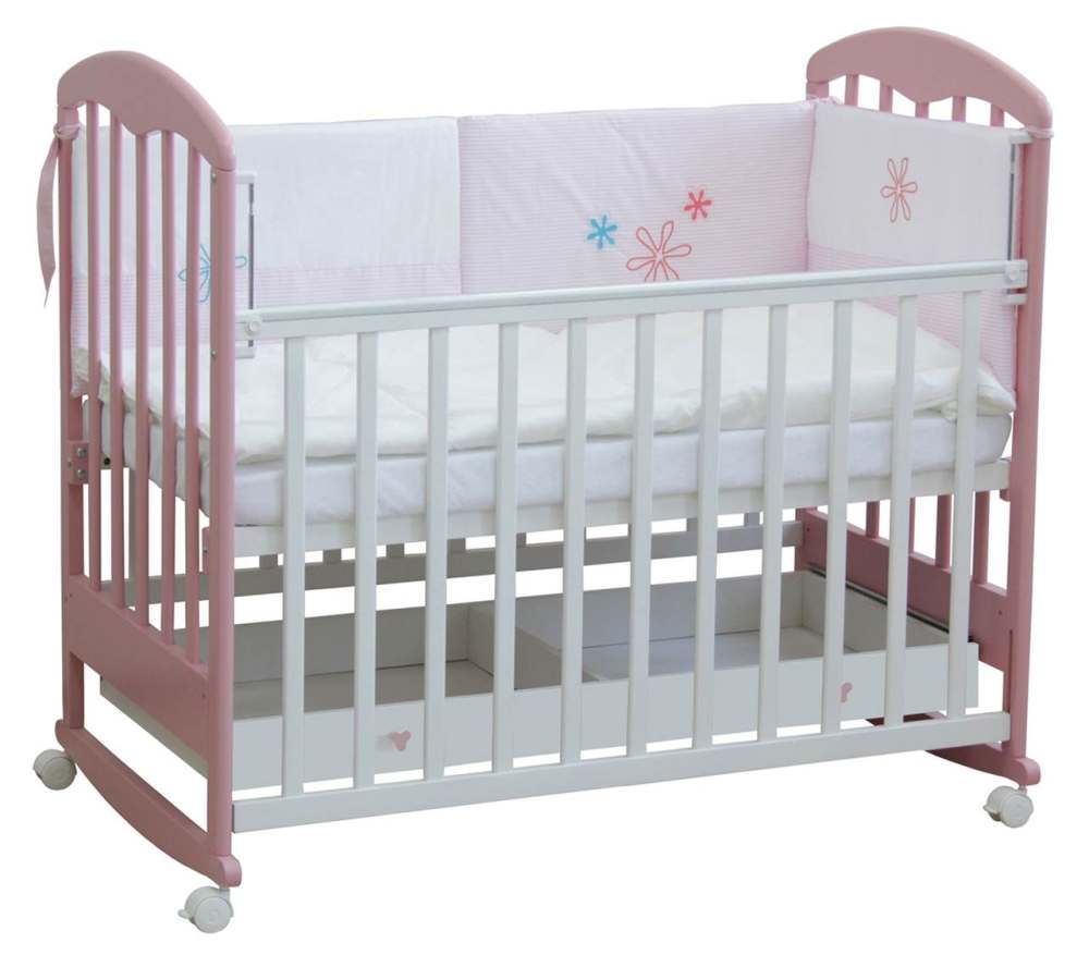 Кровать детская «Фея» 325 белый-магнолия