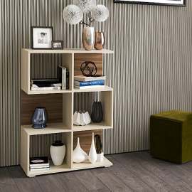 Стеллаж  «6» Дуб молочный, высота 115 см