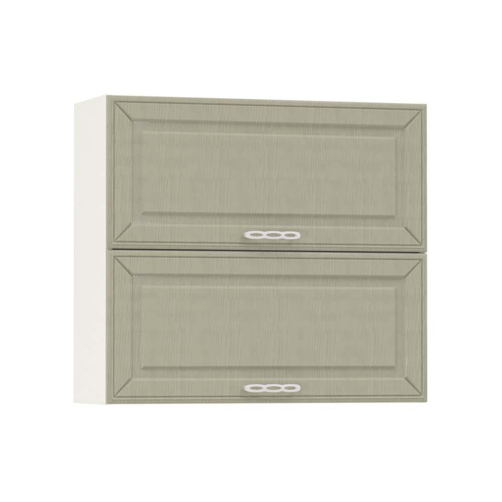 Шкаф навесной 800 гориз. 2 двери«Маргарита» имбирь