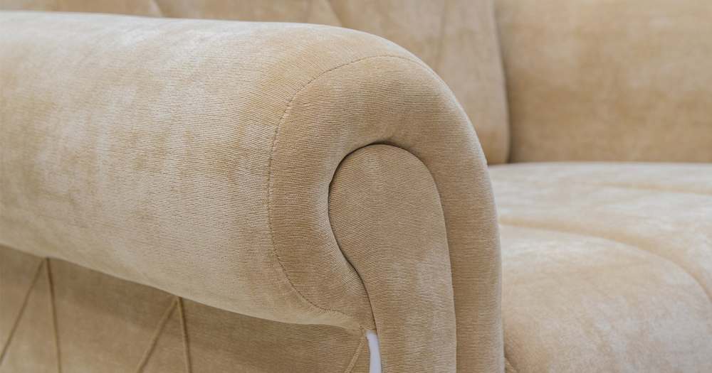 Кресло «Роуз» ТК 258 Велюр В-11 желто-песочный