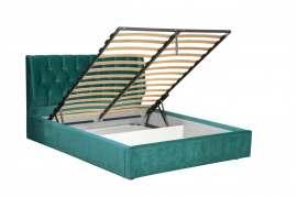 Кровать интерьерная «Дионис» 1600 Ягуар океан зеленый