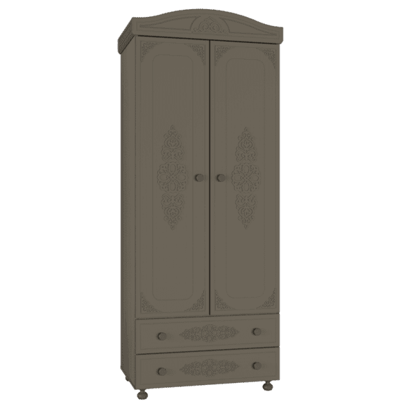 Шкаф для одежды «Ассоль плюс» АС-2 Грей