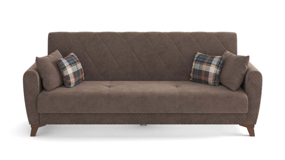 Диван-кровать «Эдвин» Велюр прага браун (2 думки)